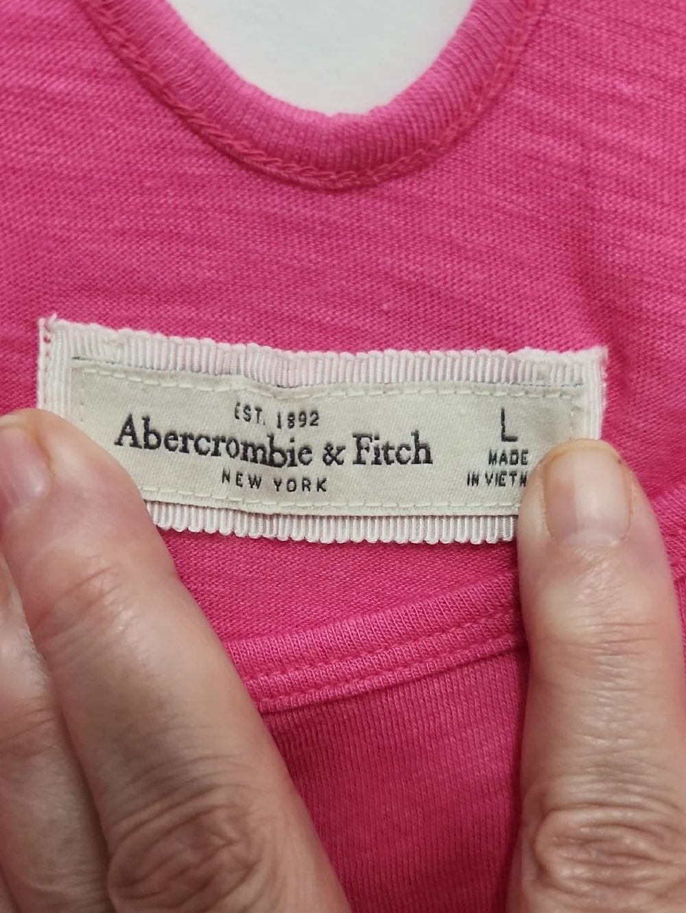 NWT Abercrombie & Fitch Women's Pink Tank Top Size Large - Picture 7 of 9
